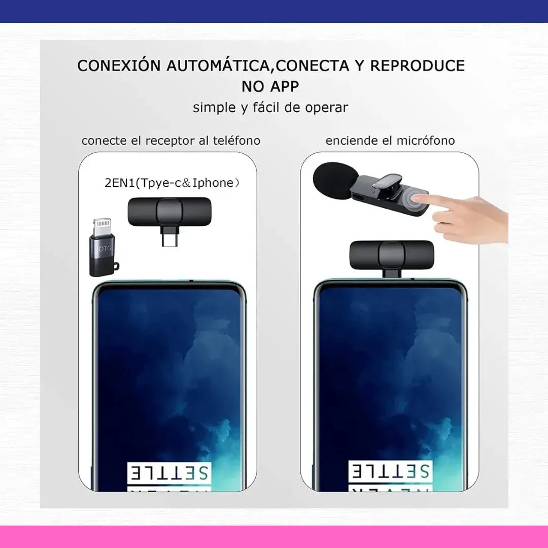 Micrófono Inalámbrico De Solapa Celular