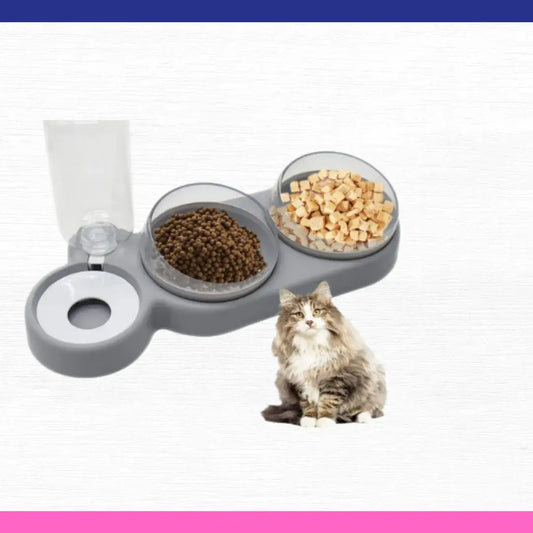 Tazones para gatos 3 en 1